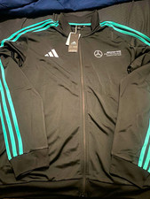 adidas Mercedes-AMG Petronas F1 Full Zip Track Jacket Black/Teal XL Licensed picture