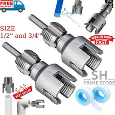 2Pcs 1/2'' 3/4'' Water Pipe Threading Tool Integrated Internal & External Pipe picture