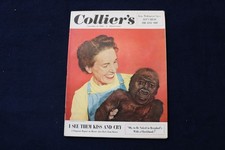 1951 NOVEMBER 17 COLLIER'S MAGAZINE - SHE BABIES GORILLAS COVER - E 34467 picture