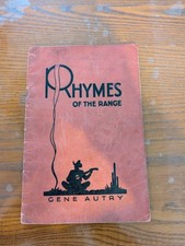 RHYMES OF THE RANGE**SIGNED** by GENE AUTRY: VERY RARE 1933 picture