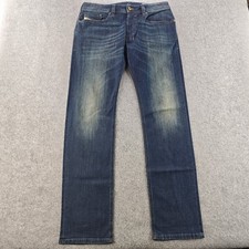 Diesel Safado-R Regular Slim-Straight Jeans Mens 32x32 Medium Wash Blue Stretch picture