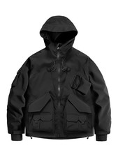 Niepce Men's Techwear Hooded Windbreaker Jacket Tactical Zip Up Streetwear Coat picture