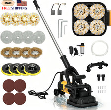 4 Head Concrete Floor Grinder Set 3800W Concrete Grinder with 6 Speed Control... picture