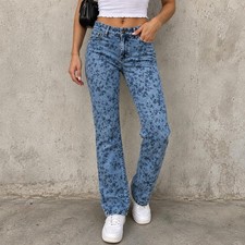 J. Jill Denim Weekender straight-leg jeans in a medium/light blue wash picture