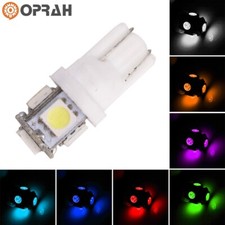 1-100x T10 5050 5SMD Car LED Side Light Bulbs 7 Colors Light Chips Super Bright picture