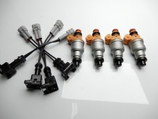 x4 1989 -95 for Toyota 22RE 2.4L Bosch 4 Hole Upgrade Fuel Injectors picture