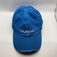 Vetements Reebok Classic Thursday Weekday Cap Blue Distressed Hat Embroidered picture