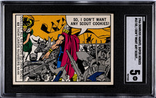 1966 Donruss Marvel Thor Rookie/Anora the Enchantress Rookie #63 SGC 5 picture