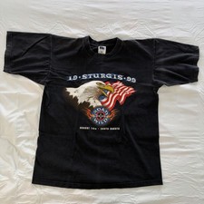 Vintage 1999 WCW Road Wild Sturgis Shirt XL Royal Avalon Double Sided Wrestling picture