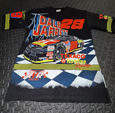 Vtg 1995 Dale Jarrett #28 Texaco Havoline AOP T-Shirt Deadstock Medium RYR Promo picture