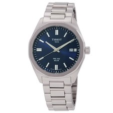Tissot PRC Quartz Solar-Powered Blue Dial Watch T1514221104100 picture