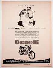 1966 Benelli Motorcycle Ad Philadelphia Cosmopolitan Motors Vintage Print picture