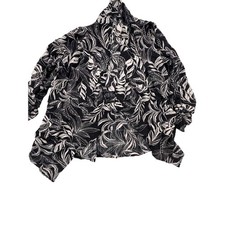 Susan Graver Tropical Leaf Botanical Print Top picture