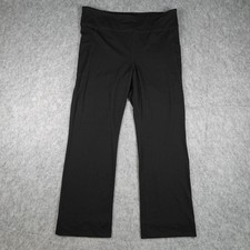 J Jill Pant Women Large Black Rhodes Fit Activewear Stretch Pockets Straight Leg picture
