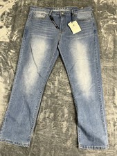 American Rag Mens Slim Straight Jeans 38x30 Light Wash NWT picture