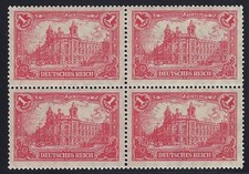 Germany, 1920, 1m red, block of 4, mint, never hinged picture