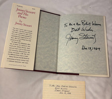 RARE Jimmy Stewart Signed 
