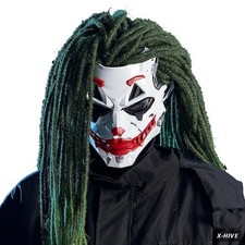 Cyberpunk Joker Mask with Clown Braids Halloween Cosplay Party Toy Gift FST SP picture