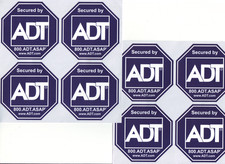 ADT Security Window Decals, Double Sided, Self-Adhesive, QTY 8      picture