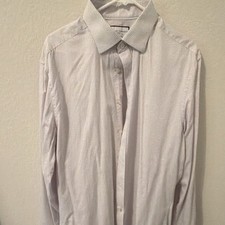 Charles Tyrwhitt Egyptian Cotton Check Slim Fit Dress Shirt 17 34/35 picture