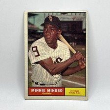 Minnie Minoso Insert 1961 Topps Baseball Card #380 Excellent Condition picture