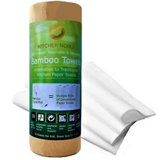 Bamboo Paper Towels (30-Sheets) - Reusable Washable Bamboo Kitchen Paper Towels picture