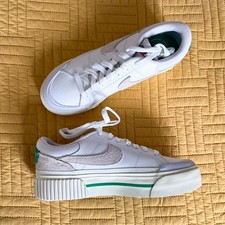 Size 8.5 women's - Nike Court Legacy Lift White Stadium Green Preppy picture