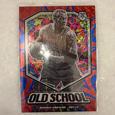 Panini Mosaic 2019-20 Old School Dennis Rodman #3 Bulls Reactive Blue /99 picture