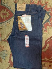 Vintage Levi's 517 Made in USA Bootcut Jeans 36x34 NOS Deadstock Raw Denim NWT picture