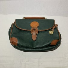 Vintage Dooney & Bourke All Weather Leather Surrey Carrier Bag Green NO STRAP picture