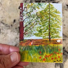 aceo Print of original art “afternoon tea in PA” by DaniRothArt picture