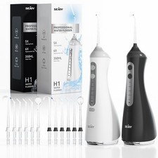 SEJOY 5 Modes 6 Jet Tips Water Dental Flosser Pick Teeth Oral Irrigator Cordless picture