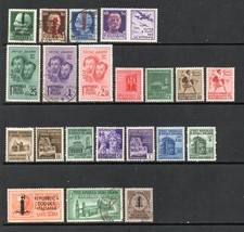 ITALY – 1944 – ITALIAN SOCIAL REPUBLIC ISSUES – 21 DIFFERENT – MINT/USED picture