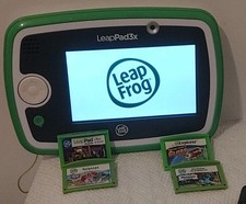 Leap Frog Leap Pad 3x Learning Tablet Educational Console 4 Games - Tested Green picture