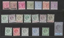 Gibraltar 1889 Queen To K. Edward Issues Collection Of 20 To Two Shilling picture