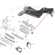 95B807334A Right Front radiator brackets NEW Fit for Porsche Macan 2014-2026 picture