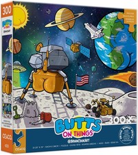 Butts in Space Large-Piece Jigsaw Puzzle - 1000 Pieces, 24 x 18 in - Relaxing picture