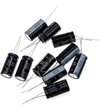 High-Performance 2200uF 35V Aluminum Capacitors - 10 Pack for Electronics Repair picture