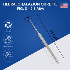 Hebra Chalazion Curette Ophthalmic Eye Surgery Instrument Stainless Steel Tool picture