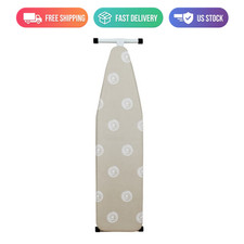 Mainstays Full Size T-Leg Ironing Board 53x14 Adjustable Steel Frame Beige picture