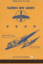 Vintage Matchcover  Army Air Corps Royal Flash picture