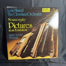 MAAZEL ⸻ MUSSORGSKY pictures at an exhibition TELARC 10042 ⸻ AUDIOPHILE LP EX++ picture