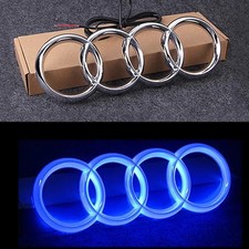 Static Light Car Front Grille LED Emblem Decor For Audi A4 A5 Q5 RS5 A4L A3 8p picture