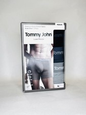 New Tommy John Second Skin Men 3Pack Luxe Modal Boxer Briefs M Blk/Turbulence/Mo picture