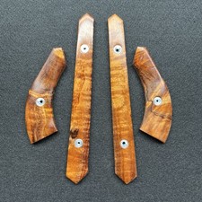 Ruger M77 MK2 Zytel Boat Paddle Skeleton Stock Inserts Hawaiian Koa picture