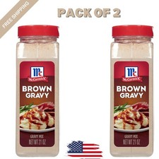 2 PACK - McCormick Brown Gravy Mix (21 oz.) Total 42 oz.  picture