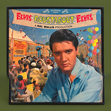 Framed Elvis Presley Roustabout Original Cover NO RECORD picture
