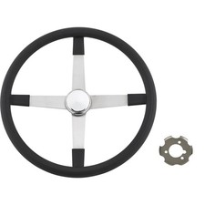Competition 4-Spoke Bell-Style Steering Wheel, 17 In, w/ Retainer picture