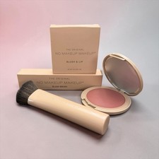 NEW~ The Original No Makeup Makeup Blush & Lip + Brush Set ROSE 0.17 oz 5 g picture