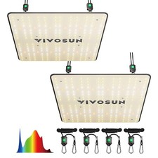 VIVOSUN 2PCS VS1000 Indoor LED Grow Light Full Spectrum Dimmable 2x4ft Grow Tent picture
